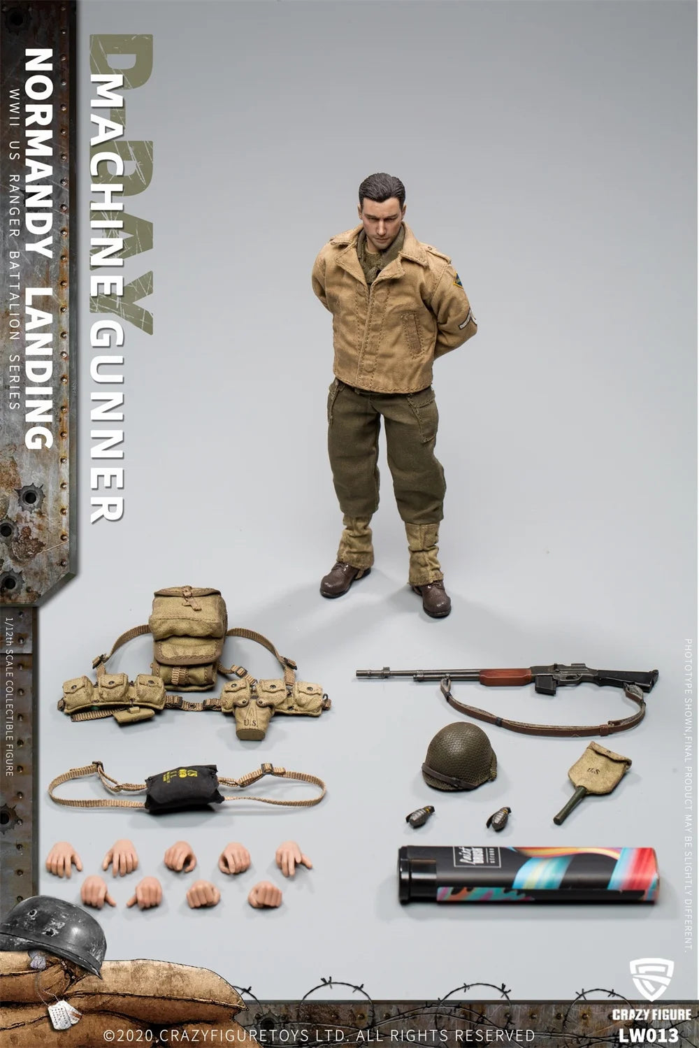 CFTOYS LW011-LW018 1/12 Men Soldier Normandy Landing US Rangers Rifleman Technical Sergeant Rangers Captain Sniper 6" Model Toys