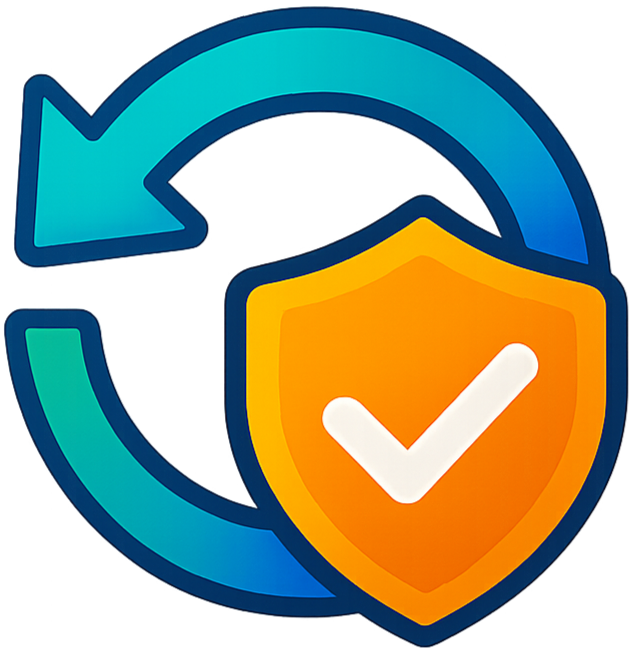 a color full icon for return and refund